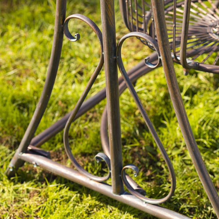 Wrought iron patio discount swing